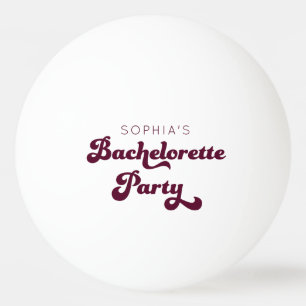 Retro Bachelorette Party pingpingpongbal Pingpongbal