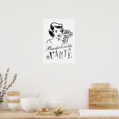 Retro Bachelorette Party Poster (Keuken)