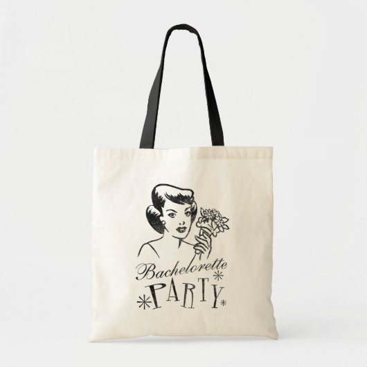 Retro Bachelorette Party Tote Bag (Voorkant)