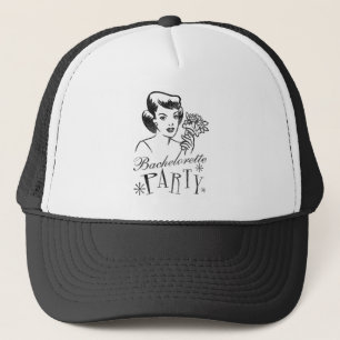 Retro Bachelorette Party Trucker Pet