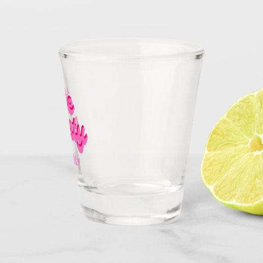 Retro Bachelorette "The Party" Shot Glas (Rechts)