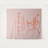 Retro Bachelorette weekend Achtergrond Fotocabine Wandkleed (Voorkant (horizontaal))