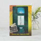 Retro Back to 90s Wedding Invitation (Staand voorkant)