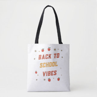 Retro Back To School Sfeer Boodschappentas Op Maat Tote Bag