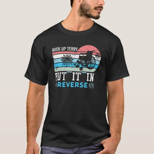 Retro Back Up Terry - Back It Up Terry 4Th Of July T-shirt (Voorkant)