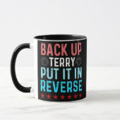 Retro Back-up Terry Zet hem in omgekeerde 4 juli Mok (Links)