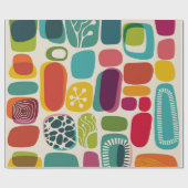 Retro background, illustrationmid,century,modern,p cadeaupapier (Vlak)