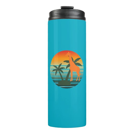 Retro Background Thermosbeker (Voorkant)