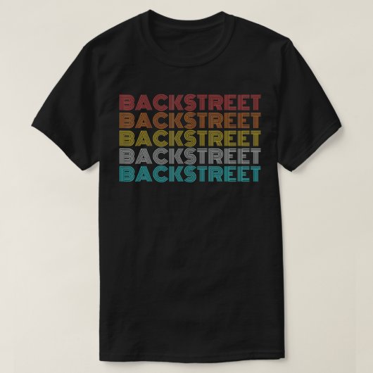 Retro  Backstreet T-shirt (Design voorkant)