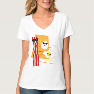 Retro Bacon en Eieren T-shirt