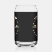 Retro Bacon Lover Grappig Voedsel Ontwerp met Blik Blikvorm Glas (Links)