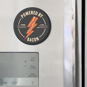 Retro Baconliefhebber Grappig Voedselontwerp met B Magneet