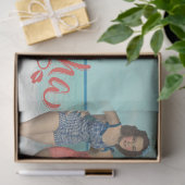Retro Badende Schoonheden Decoupage Tissuepapier (Geschenk)