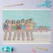 Retro Badende Schoonheden Decoupage Tissuepapier  (Craft)