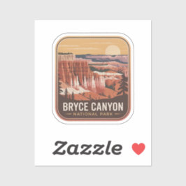 Retro Badge Bryce Canyon National Park Sticker