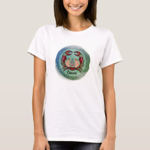 Retro-badge met kanker t-shirt