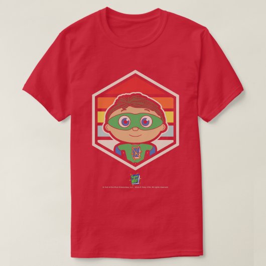 Retro Badge Super Waarom Whyatt T-shirt (Design voorkant)