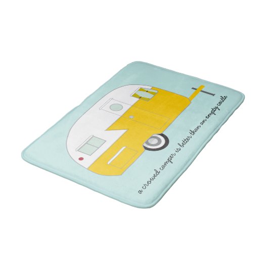 Retro Badmat van de Kampeerauto (Gekanteld)