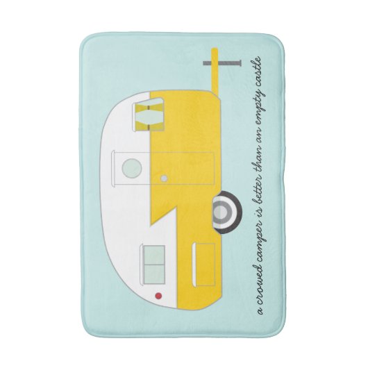 Retro Badmat van de Kampeerauto (Voorkant Verticaal)