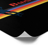 Retro Badminton 70s en 80s Party Poster (Hoek)