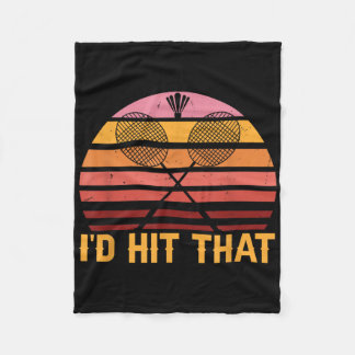 Retro Badminton Id Hit That Fleece Deken