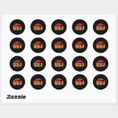 Retro Badminton Racket Shuttle Grappige Badminton Ronde Sticker (Vel)
