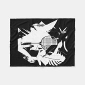 Retro Badminton Racket Shuttle Player Fleece Deken (Voorkant (Horizontaal))