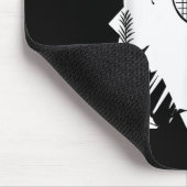 Retro Badminton Racket Shuttle Player  Muismat (Hoek)