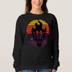 Retro Badminton Sportspeler Coach Graph Trui