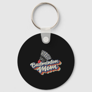 Retro Badminton Team Sport Speler Coach 70s 80s Vi Sleutelhanger