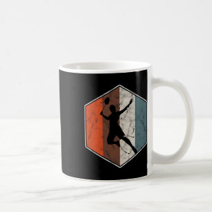 Retro Badminton Tennis Player  poorten Koffiemok