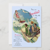 Retro  badpak kaart (Voorkant)