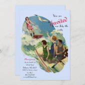 Retro  badpak kaart (Voorkant / Achterkant)