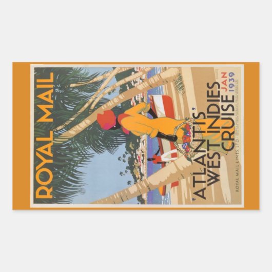  retro Bagage sticker (Voorkant)