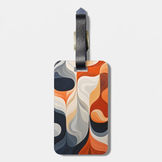 Retro bagagelabel (Achterkant verticaal)
