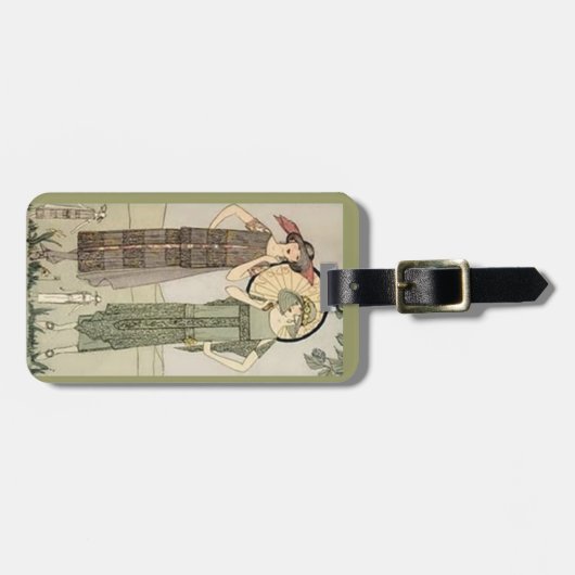 Retro  Bagagelabel voor flatpan Mode (Voorkant horizontaal)