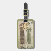 Retro  Bagagelabel voor flatpan Mode (Voorkant verticaal)