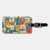 Retro bagagelabels voor reizen (Voorkant horizontaal)