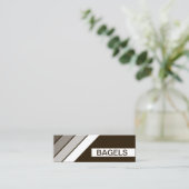 retro BAGELS Mini Visitekaartje (Staand voorkant)