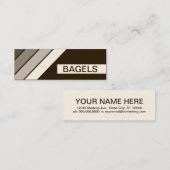 retro BAGELS Mini Visitekaartje (Voorkant / Achterkant)