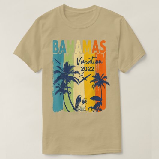 Retro Bahamas 2022 - Aanpassing voor viering Carib T-shirt (Design voorkant)