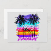 Retro  Bahama's Briefkaart Vakantie Cruise (Voorkant / Achterkant)