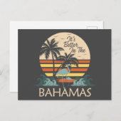 Retro  Bahama's Briefkaart Vakantie Cruise (Voorkant / Achterkant)
