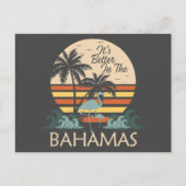 Retro Bahama's Briefkaart Vakantie Cruise (Voorkant)