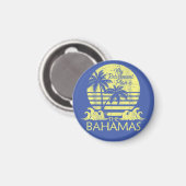 Retro Bahamas Magnet Vakantie Cruise  Strand (Voorkant / Achterkant)
