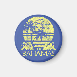 Retro Bahamas Magnet Vakantie Cruise  Strand