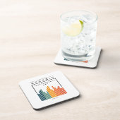 Retro bahrain bier onderzetter (Rechterzijde)