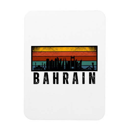 Retro bahrain  magneet (Verticaal)