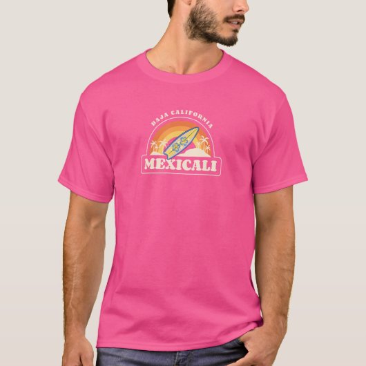 Retro Baja California Mexicali T-shirt (Voorkant)