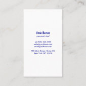 Retro Baker Hand Drawn Whisk Logo Visitekaartje (Achterkant)